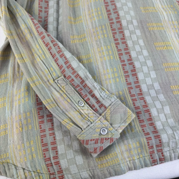 Vintage Woolrich Organic Cotton Embroidered Zip up hoodie pastel green medium - Picture 7 of 13